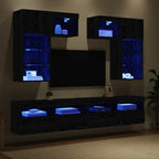 Unidades de pared para TV 6 pcs 100 x 30 x 40 cm
