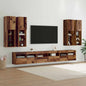Conjunto de mueble para TV de pared 7 pcs Madera envejecida