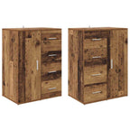 Tableros Lateral Corona 2 pcs Madera Vieja 59 x 39 x 80 cm