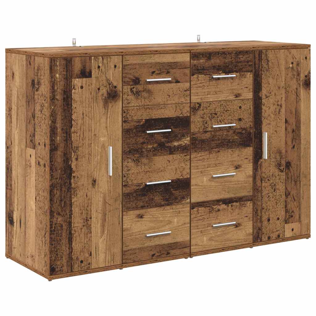 Tableros Lateral Corona 2 pcs Madera Vieja 59 x 39 x 80 cm