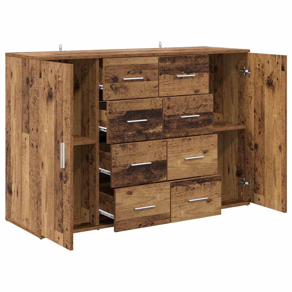 Tableros Lateral Corona 2 pcs Madera Vieja 59 x 39 x 80 cm