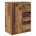 Tableros Lateral Corona 2 pcs Madera Vieja 59 x 39 x 80 cm