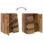 Tableros Lateral Corona 2 pcs Madera Vieja 59 x 39 x 80 cm