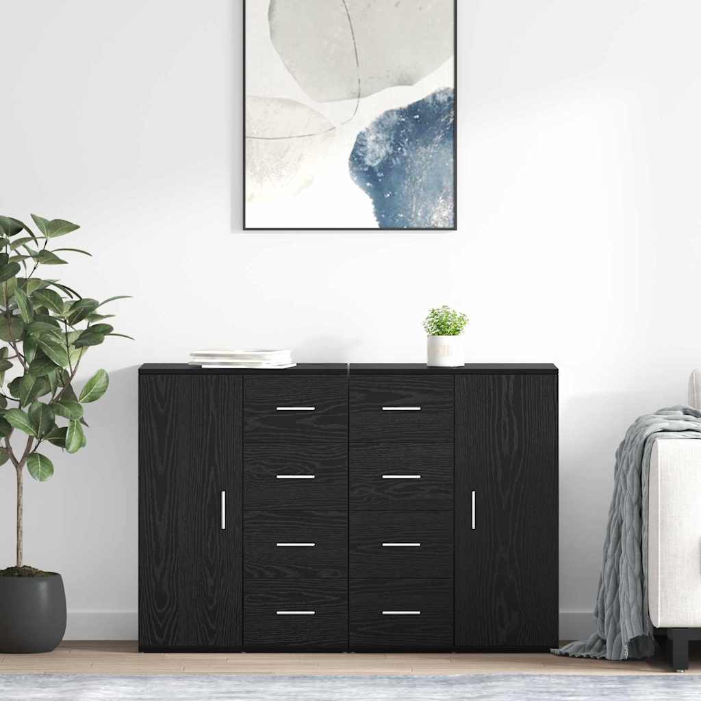 Sideboards Corona 2 pcs Old Wood 59 x 39 x 80 cm