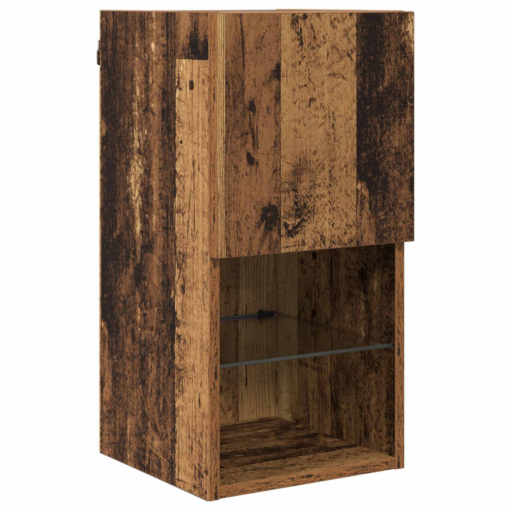 Gabinetes de pared para TV 4 pcs Madera Vieja