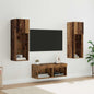 Gabinetes de pared para TV 4 pcs Roble artesanal