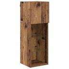 Gabinetes de pared para TV 4 pcs Roble artesanal