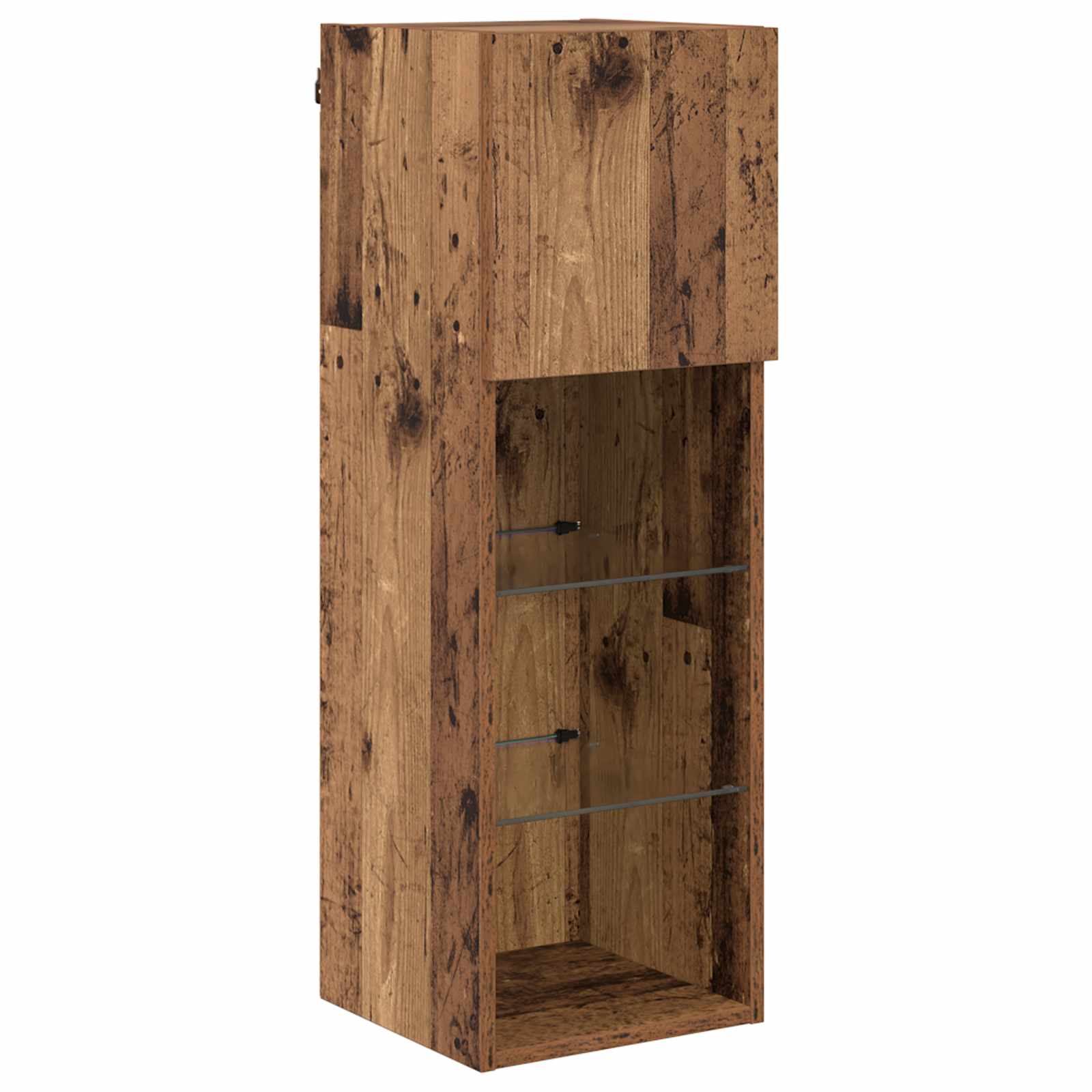 Gabinetes de pared para TV 4 pcs Roble artesanal