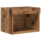 Gabinetes de pared para TV 4 pcs Roble artesanal