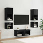 Unidades de pared para TV 8 pcs Madera vieja