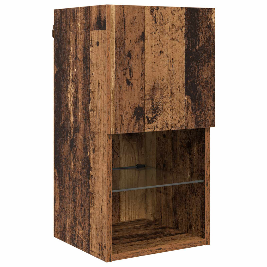 Unidad de Pared para TV 6 pcs Madera envejecida