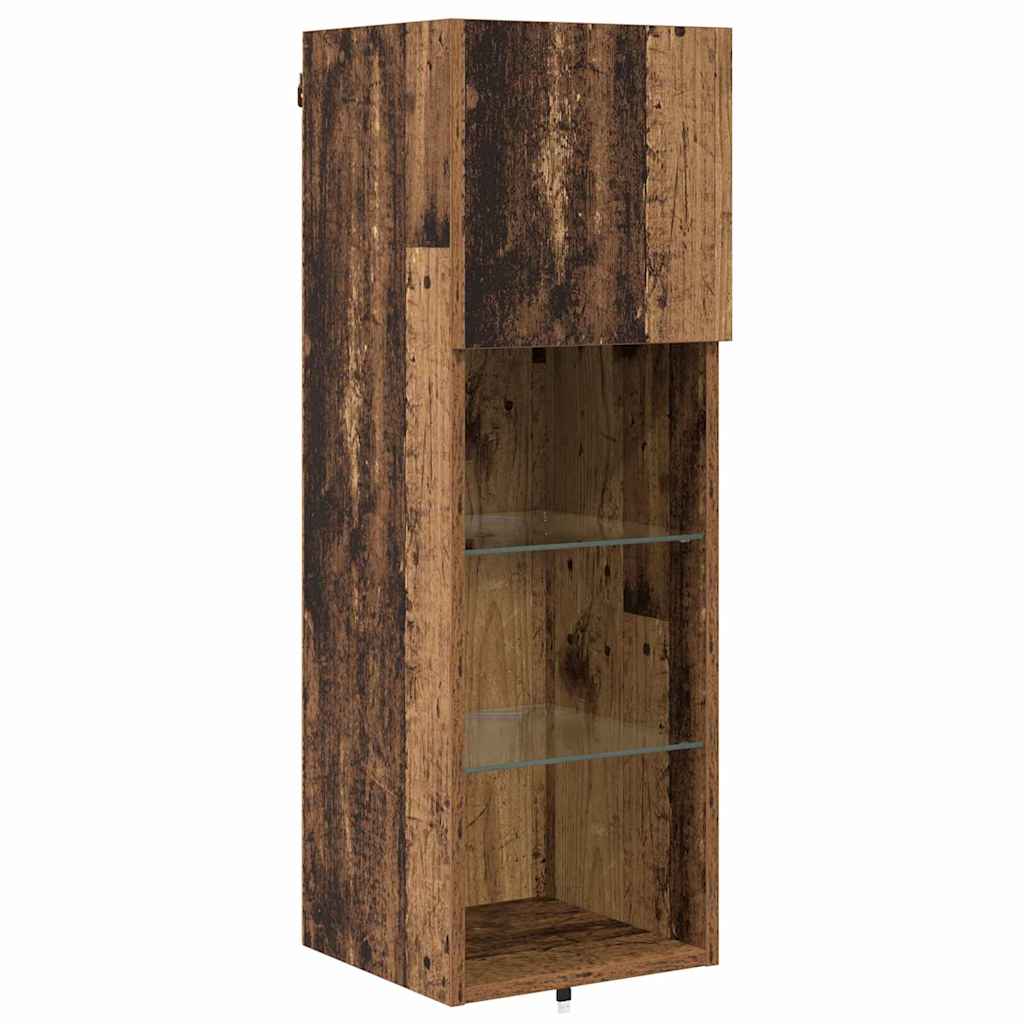Unidades de pared para TV 4 pcs Madera vieja