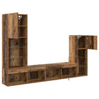 Unidades de pared para TV 4 pcs Madera vieja