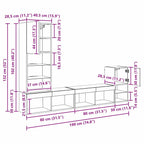 Unidades de pared para TV Madera Vieja Madera contrachapada