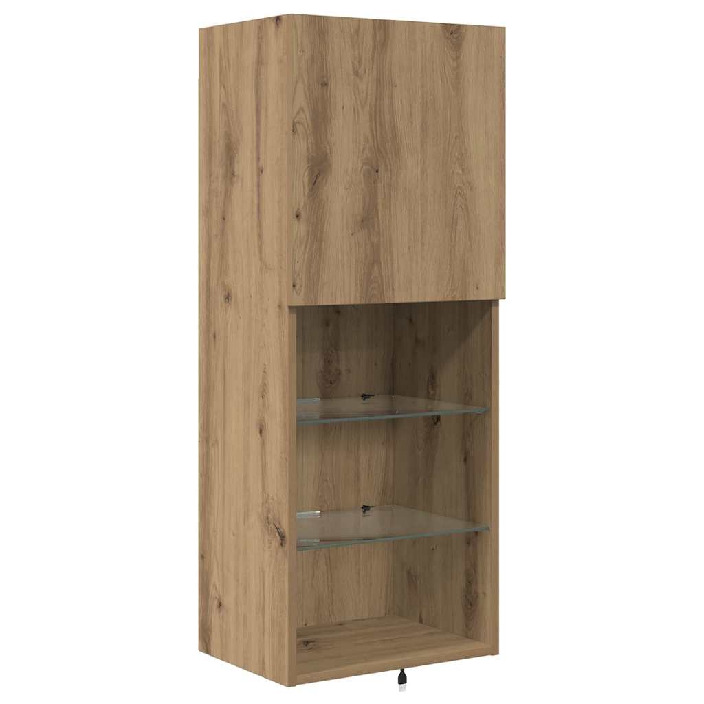 Unidades de pared para TV Roble artesanal Madera contrachapada