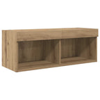 Unidades de pared para TV Roble artesanal Madera contrachapada