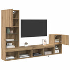 Unidades de pared para TV Roble artesanal Madera contrachapada