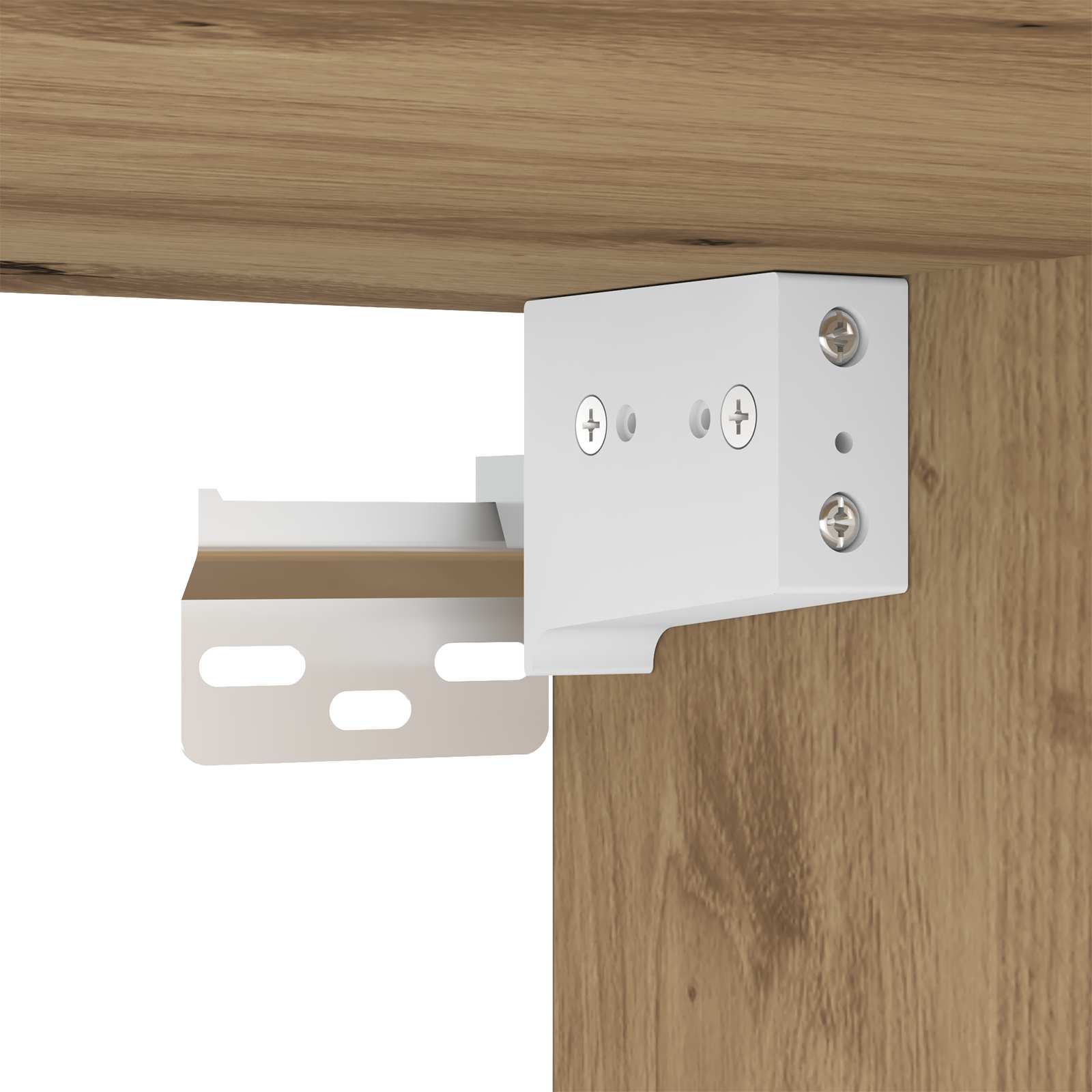 Conjunto de mueble para TV de pared 5 pcs Roble artesanal