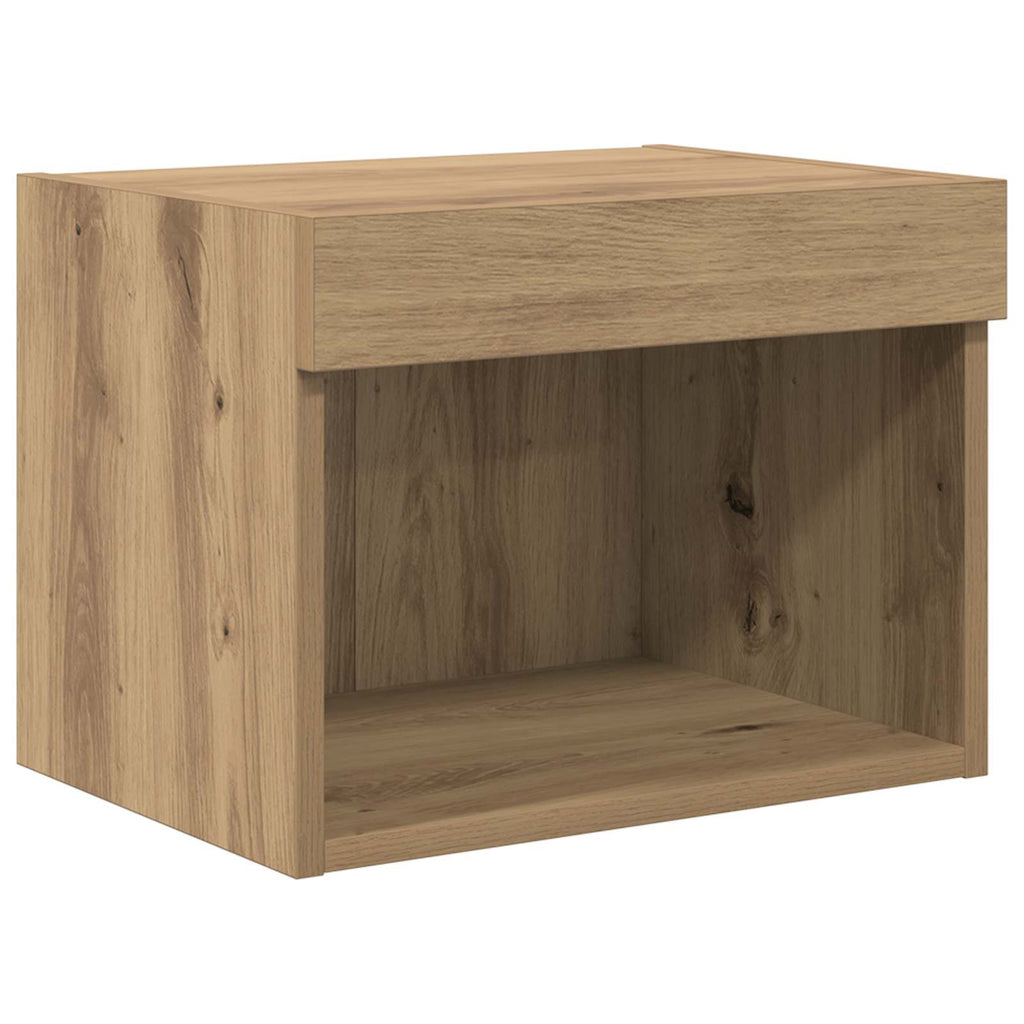 Conjunto de mueble para TV de pared 5 pcs Roble artesanal