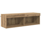 Conjunto de mueble para TV de pared 5 pcs Roble artesanal
