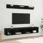 5-piece wall-mounted TV cabinet set in artisan oak