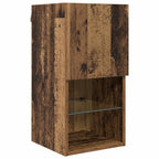 Unidades de TV de Pared con LED con LED 6 pcs Madera vieja