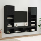 Unidades de TV de Pared con LED 5 pcs 40,5 x 30 x 102 cm