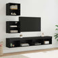 Unidades de TV de Pared con LED con LED 5 pcs Madera vieja
