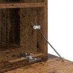 Unidad de Pared para TV 4 pcs Madera vieja Madera de ingeniería