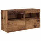 Unidad de Pared para TV 4 pcs Madera vieja Madera de ingeniería
