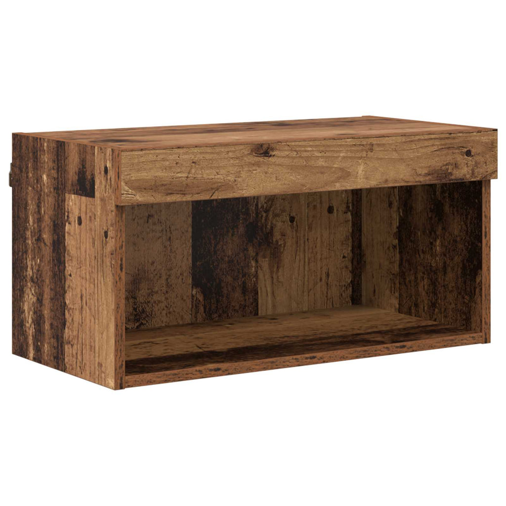 Unidades de TV de Pared con LED con LED 5 pcs Madera Vieja