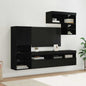 Unidades de pared para TV 6 pcs Madera vieja