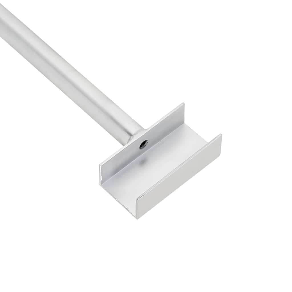 Soporte para lona para remolques 3 pcs Plateado 130-210 cm