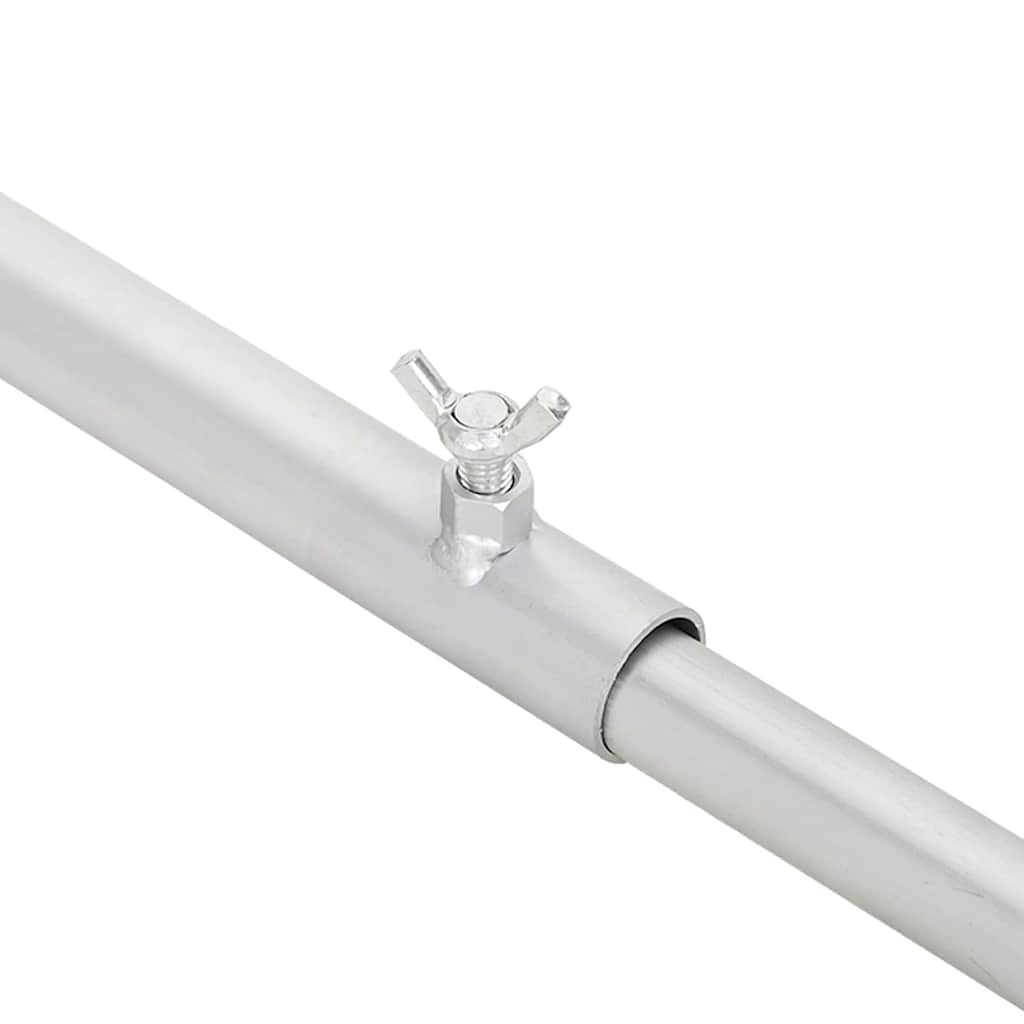 Soporte para lona para remolques 3 pcs Plateado 130-210 cm