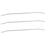 Soporte para lona para remolques 3 pcs Plateado 130-210 cm
