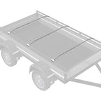 Soporte para lona para remolques 3 pcs Plateado 130-210 cm