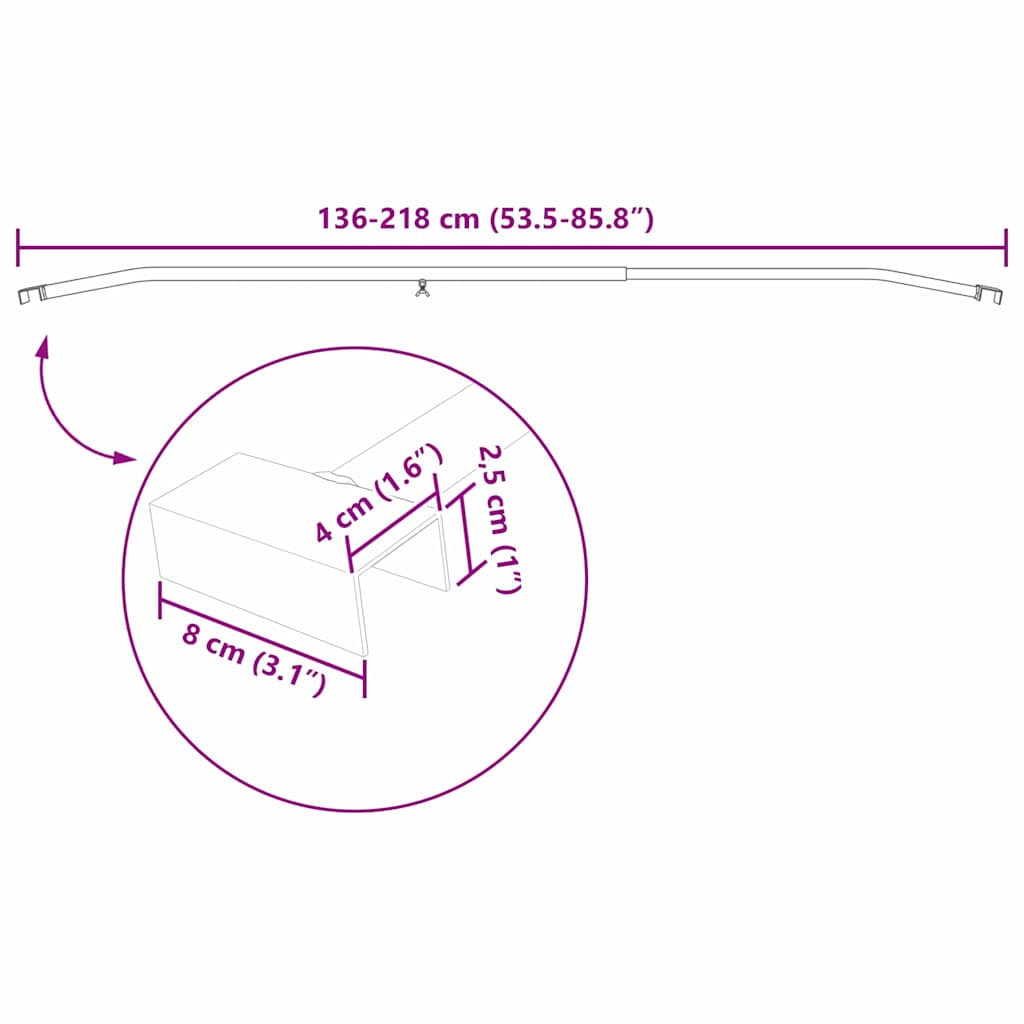 Soporte para lona para remolques 3 pcs Plateado 130-210 cm