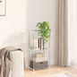 Estante tubular con almacenamiento 129 x 27 x 132 cm Aluminio