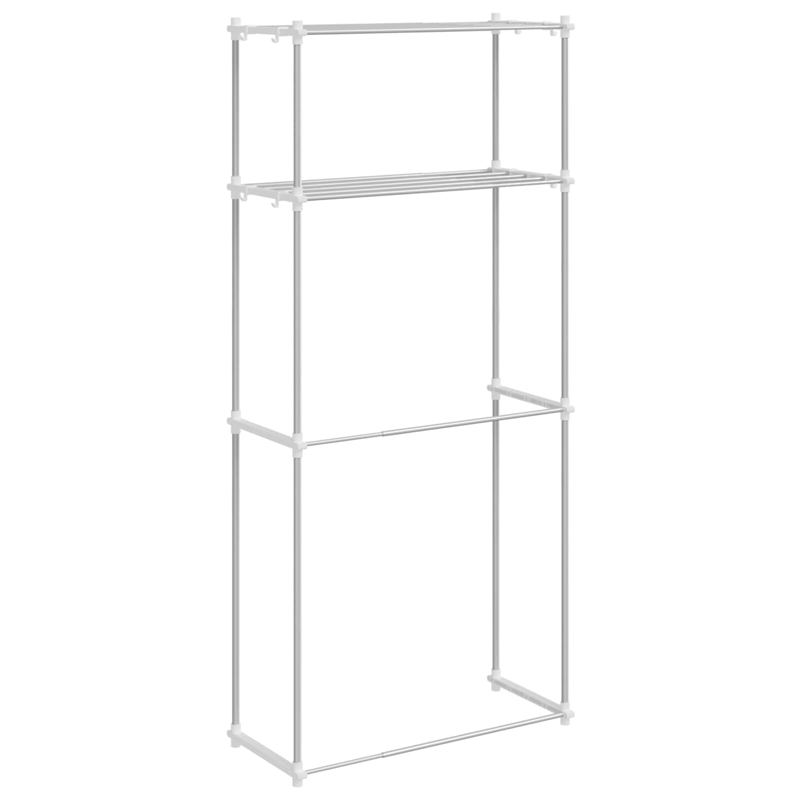 Estante para lavadora 70 x 27 x 136 cm Aluminio