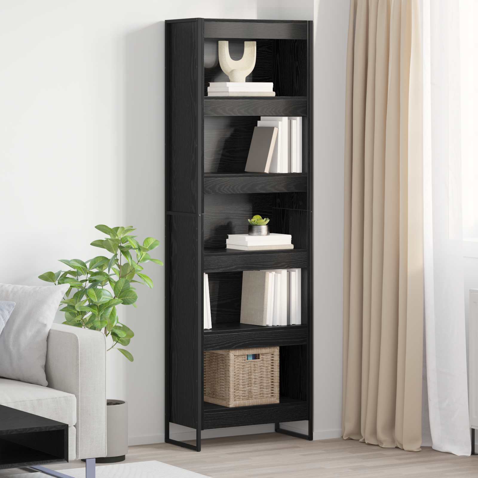 Estantería para libros 2 pcs Gris Sonoma 60 x 30 x 189,5 cm