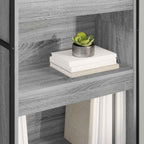 Estantería para libros 2 pcs Gris Sonoma 60 x 30 x 189,5 cm