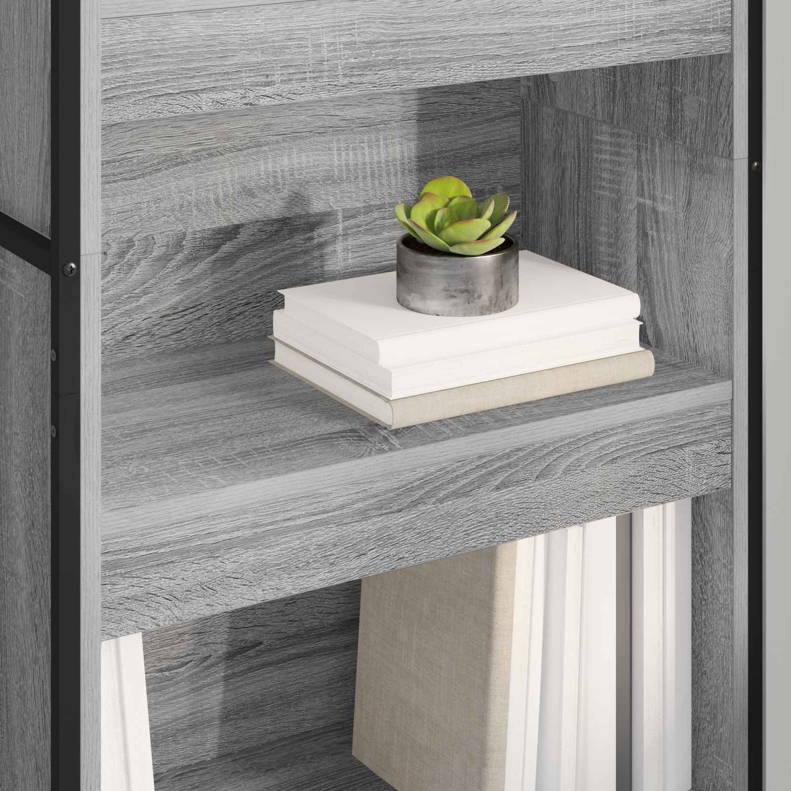 Estantería para libros 2 pcs Gris Sonoma 60 x 30 x 189,5 cm