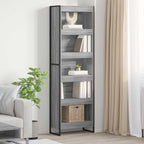 Estantería para libros 2 pcs Gris Sonoma 60 x 30 x 189,5 cm