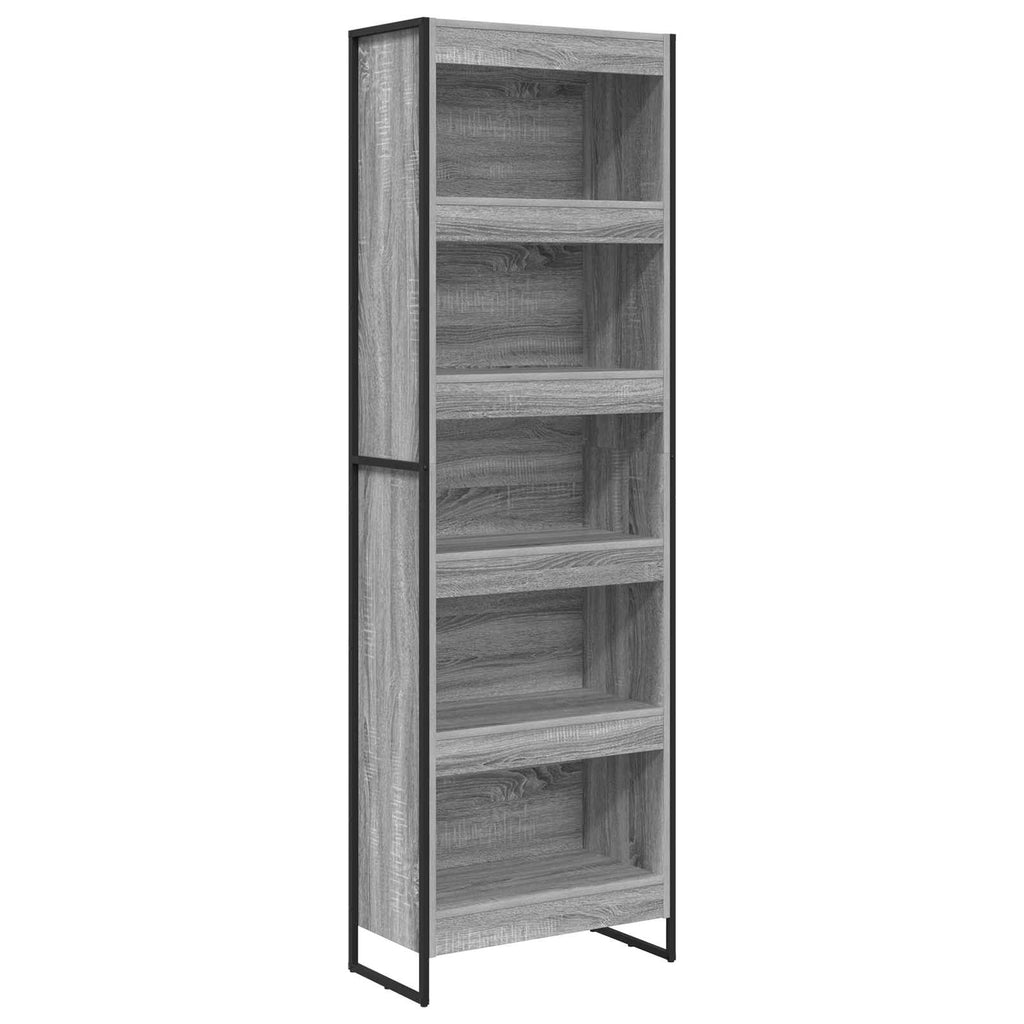 Estantería para libros 2 pcs Gris Sonoma 60 x 30 x 189,5 cm