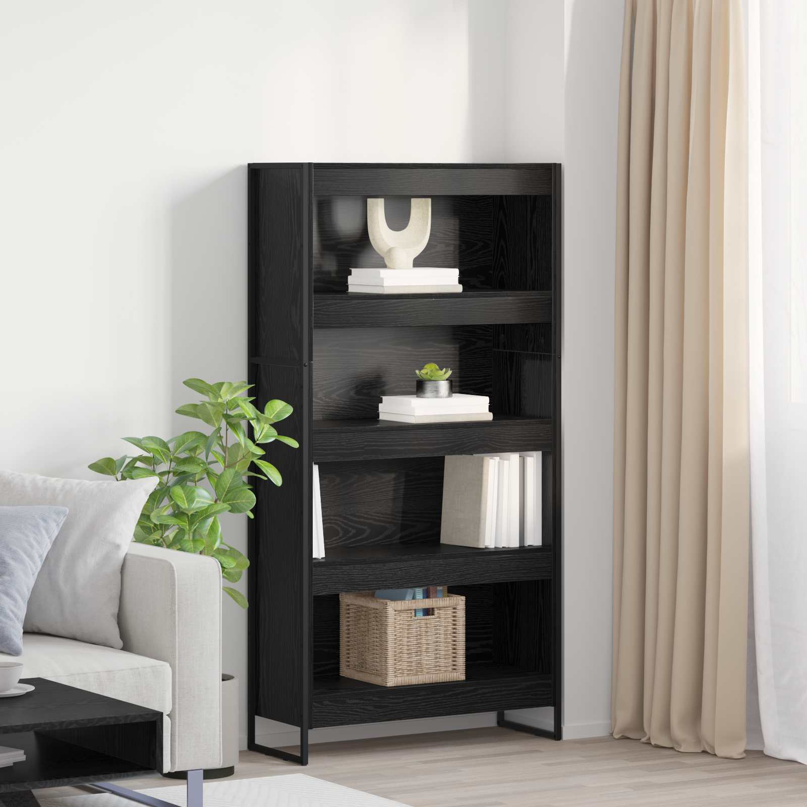 Estantería para libros 2 pcs Gris Sonoma 60 x 30 x 189,5 cm