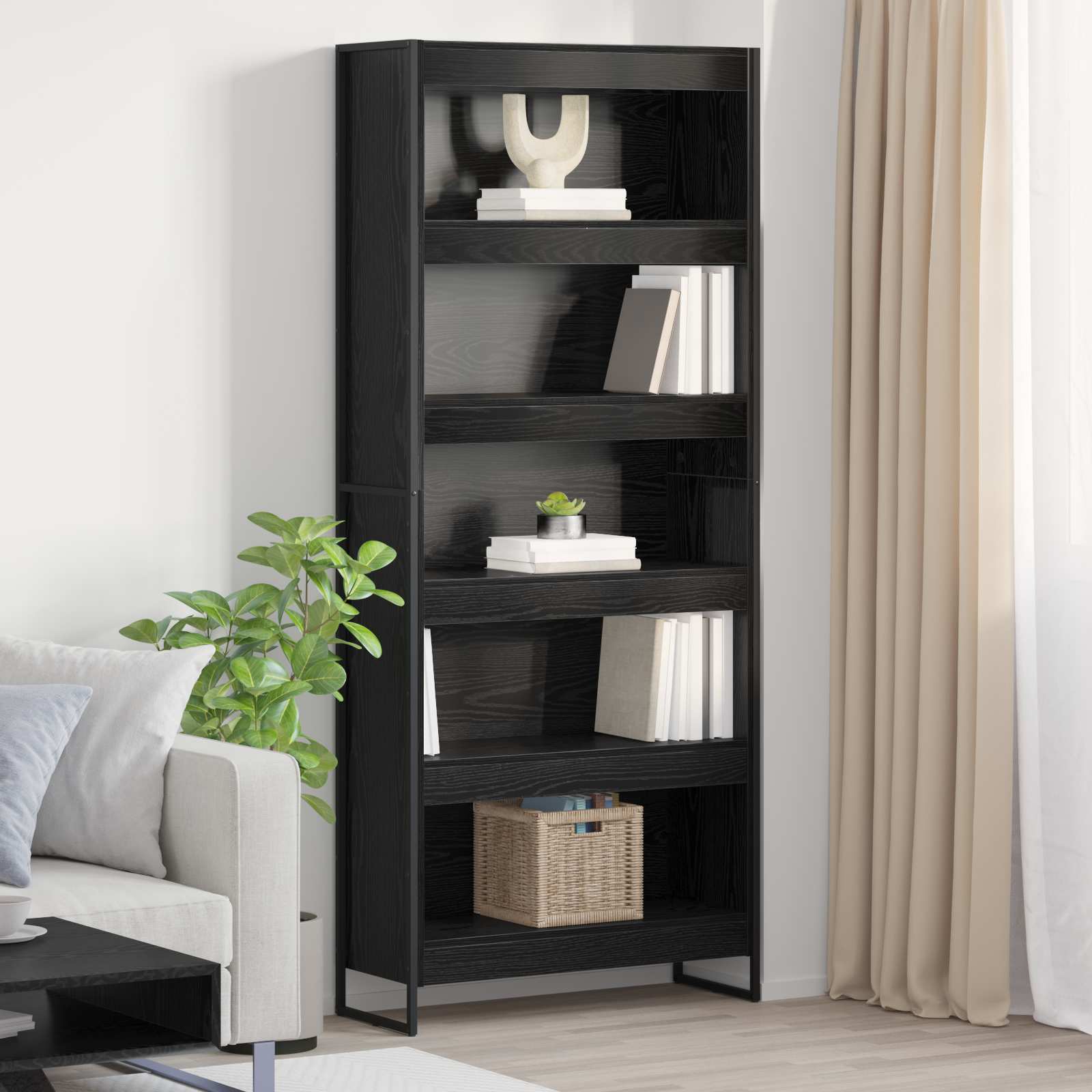 Estantería para libros 2 pcs Gris Sonoma 60 x 30 x 189,5 cm