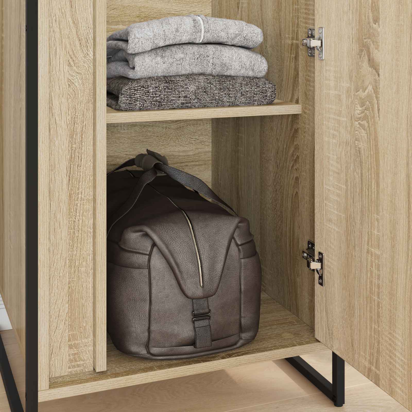 Armario con puerta Sonoma 50 x 50 x 200 cm Madera contrachapada