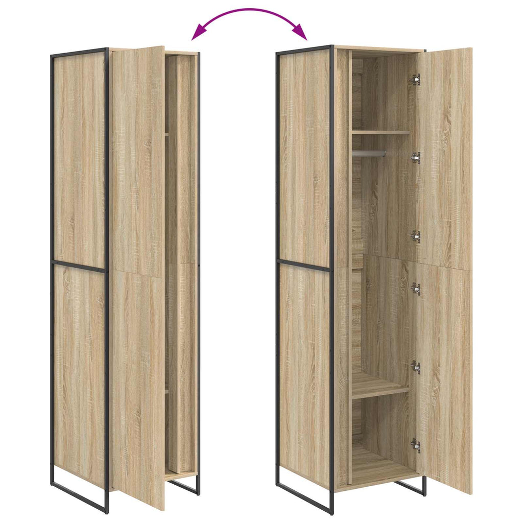 Armario con puerta Sonoma 50 x 50 x 200 cm Madera contrachapada