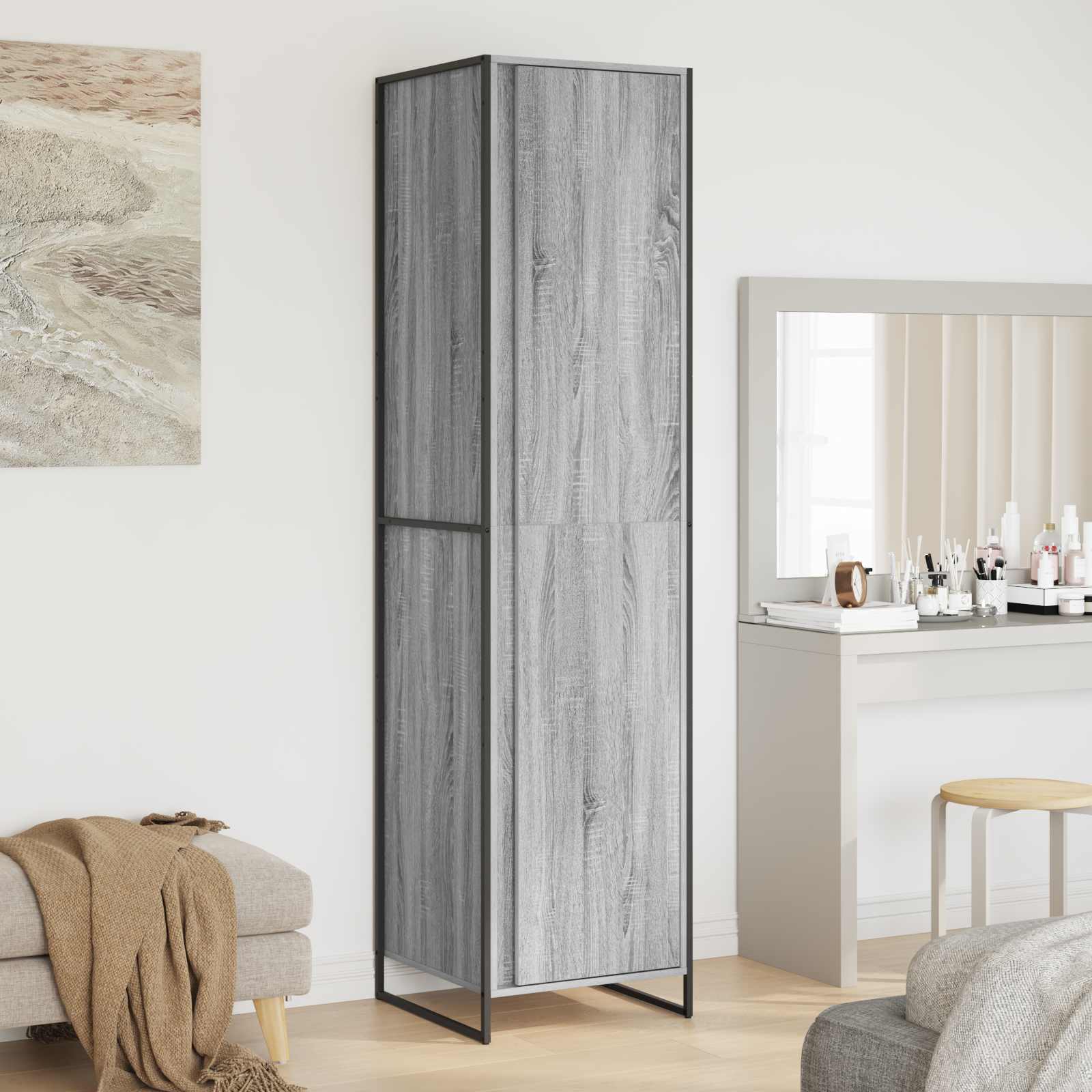 Armario con puerta Sonoma 50 x 50 x 200 cm Madera contrachapada