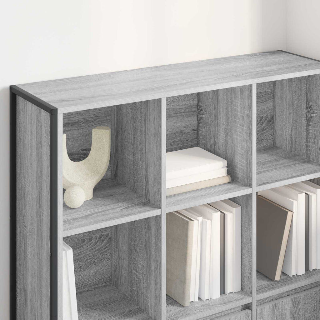Estantería para libros 2 pcs Gris Sonoma 99,5 x 30 x 108 cm